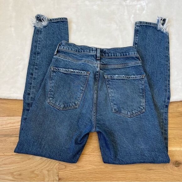 AGOLDE Toni Straight Leg Jeans 24 STYLE#A133F-3002 CUT# 52100 distressed denim - Picture 3 of 10